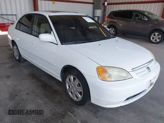 2003 Honda Civic EX with VIN 2HGES267X3H598194, listed as a IAAI auction lot 42175288 with 191,414 mi miles. Bid and sale history available at carsss.com. Image 1.
