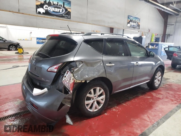 2014 Nissan Murano LE with VIN JN8AZ1MW2EW520174, listed as a Copart auction lot 88864335 with 65,566 mi miles and Salvage Title. Bid and sale history available at carsss.com. Image 3.
