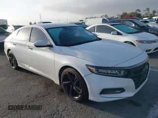 2019 Honda Accord Sport with VIN 1HGCV1F33KA052341, listed as a IAAI auction lot 42271739 with 80,382 mi miles and . Bid and sale history available at DreamBid. Image 1.