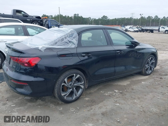 2022 Audi A3 Premium Plus with VIN WAUHUDGYXNA059940, listed as a IAAI auction lot 41553314 with 49,617 mi miles. Bid and sale history available at carsss.com. Image 4.