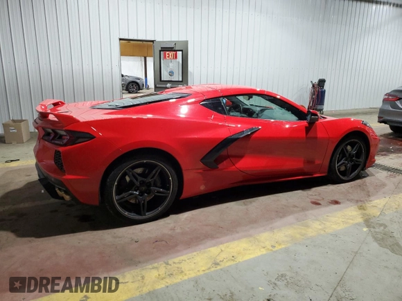 2024 Chevrolet Corvette 1LT z VIN 1G1YA2D46R5123805, wystawiony jako Copart lot #44888945 z przebiegiem Nie podano mil oraz Szkoda całkowita • Salvage title. Historia ofert i sprzedaży dostępna na DreamBid. Obrazek 3.