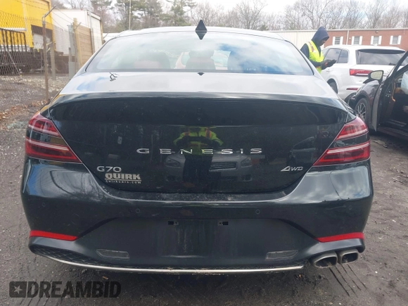 2023 Genesis G70 2.0T with VIN KMTG34TA4PU122026, listed as a IAAI auction lot 41931183 with 15,997 mi miles and . Bid and sale history available at DreamBid. Image 16.