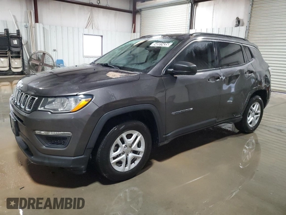 2020 Jeep Compass Sport z VIN 3C4NJCAB0LT198736, wystawiony jako Copart lot #54591435 z przebiegiem 116 504 mil mil oraz Czysty tytuł • Clean title. Historia ofert i sprzedaży dostępna na DreamBid. Obrazek 1.