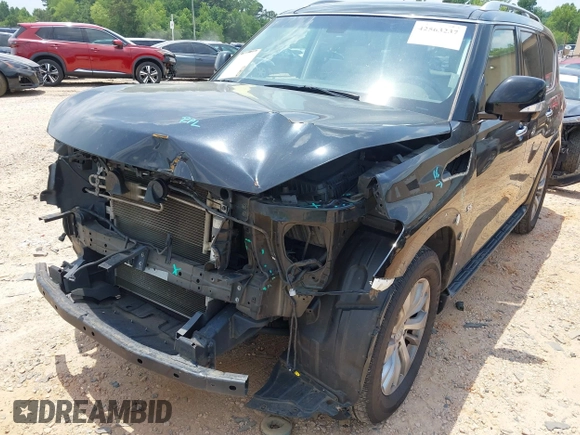 2017 Infiniti QX80 with VIN JN8AZ2NF8H9642741, listed as a IAAI auction lot 42563237 with 156,707 mi miles and . Bid and sale history available at DreamBid. Image 6.