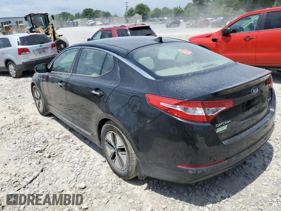 2013 Kia Optima Hybrid LX with VIN KNAGM4AD2D5062209, listed as a Copart auction lot 55801604 with 204,150 mi miles and Salvage Title. Bid and sale history available at carsss.com. Image 2.