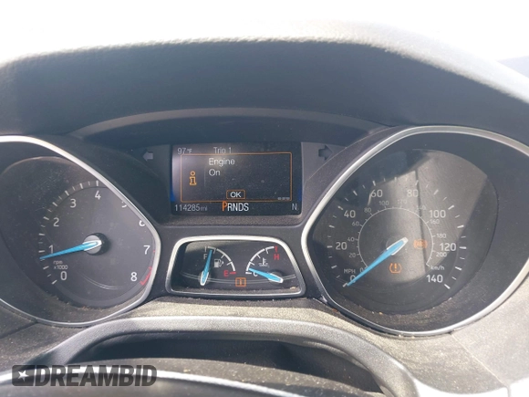 2017 Ford Focus Titanium with VIN 1FADP3J27HL306546, listed as a IAAI auction lot 42480576 with 114,285 mi miles and . Bid and sale history available at DreamBid. Image 7.