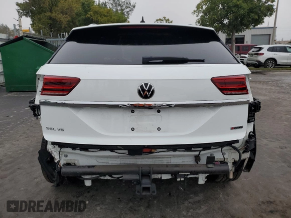 2021 Volkswagen Atlas SEL with VIN 1V2SE2CA6MC202211, listed as a Copart auction lot 42367425 with 44,481 mi miles and Salvage title. Bid and sale history available at DreamBid. Image 6.