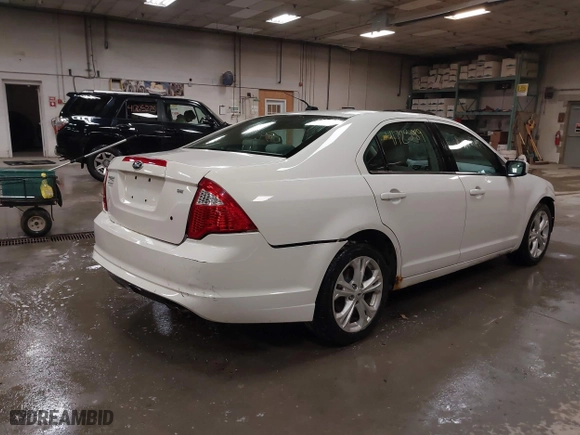 2012 Ford Fusion SE with VIN 3FAHP0HA2CR441652, listed as a IAAI auction lot 41723089 with 207,239 mi miles. Bid and sale history available at carsss.com. Image 4.