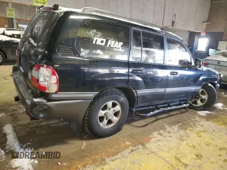 2001 Toyota Land Cruiser with VIN JTEHT05J112007231, listed as a Copart auction lot 44719315 with 0 mi miles and Salvage Title. Bid and sale history available at carsss.com. Image 3.