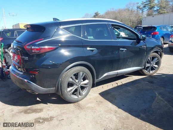 2023 Nissan Murano Platinum with VIN 5N1AZ2DS4PC102990, listed as a IAAI auction lot 41744044 with 18,007 mi miles. Bid and sale history available at carsss.com. Image 4.
