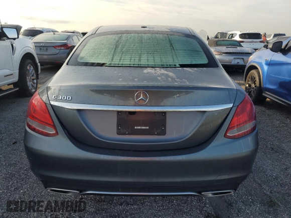 2017 Mercedes-Benz C 300 with VIN 55SWF4JB9HU210401, listed as a Copart auction lot 75676224 with Not Provided miles and Salvage Title. Bid and sale history available at carsss.com. Image 6.
