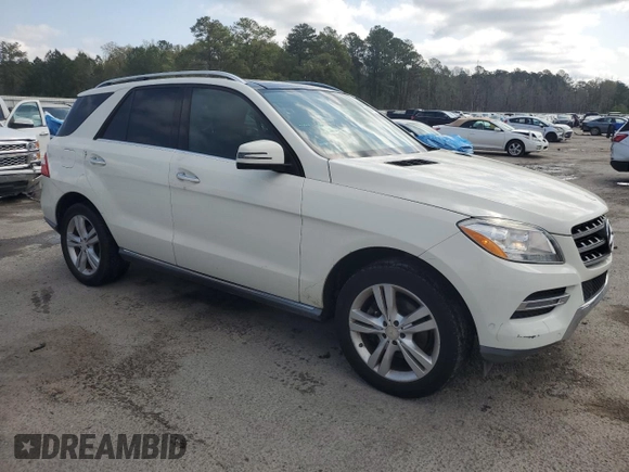 2013 Mercedes-Benz M ML 350 with VIN 4JGDA5HB1DA176326, listed as a Copart auction lot 50061515 with 159,857 mi miles and Salvage Title. Bid and sale history available at carsss.com. Image 4.