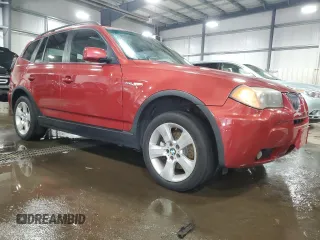 2006 BMW X3 3.0i with VIN WBXPA93456WG88068, listed as a Copart auction lot 50533725 with 137,830 mi miles and Salvage Title. Bid and sale history available at carsss.com. Image 4.