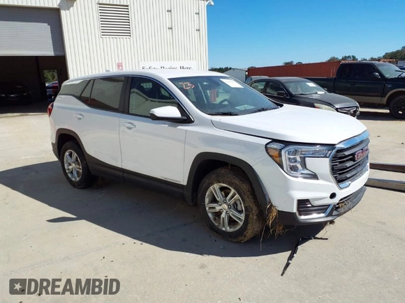 2023 GMC Terrain SLE with VIN 3GKALTEG3PL210144, listed as a IAAI auction lot 40461807 with 1 mi miles. Bid and sale history available at carsss.com. Image 1.