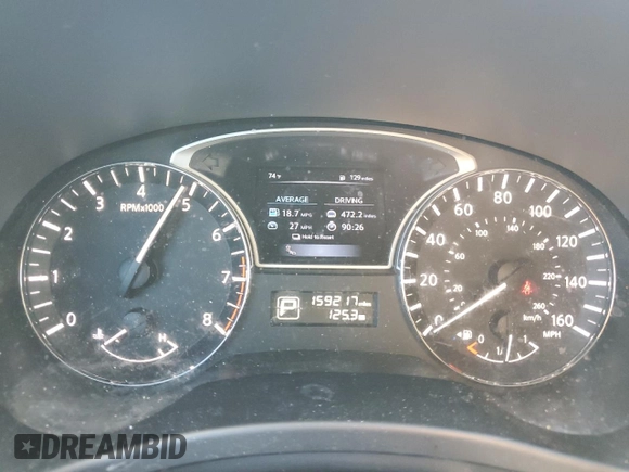 2015 Nissan Pathfinder S with VIN 5N1AR2MN3FC708211, listed as a Copart auction lot 55421345 with 159,217 mi miles and Salvage title. Bid and sale history available at DreamBid. Image 9.