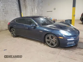 2014 Porsche Panamera 4S Executive with VIN WP0BB2A7XEL062022, listed as a Copart auction lot 52533055 with 66,192 mi miles and Salvage Title. Bid and sale history available at DreamBid. Image 4.
