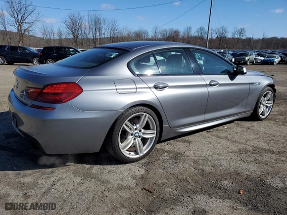2015 BMW 6 Series 640i xDrive with VIN WBA6B8C54FD453255, listed as a Copart auction lot 49780035 with 85,407 mi miles and Salvage Title. Bid and sale history available at carsss.com. Image 3.