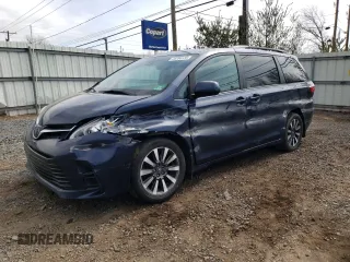 2018 Toyota Sienna LE with VIN 5TDJZ3DC8JS198972, listed as a Copart auction lot 48786135 with 125,781 mi miles and Salvage title. Bid and sale history available at DreamBid. Image 1.
