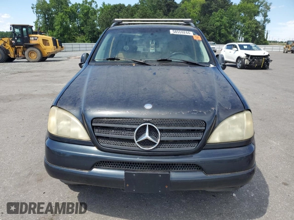 1999 Mercedes-Benz M 320/430/500 with VIN 4JGAB72E7XA107952, listed as a Copart auction lot 58559244 with 175,236 mi miles and Non repairable. Bid and sale history available at DreamBid. Image 5.