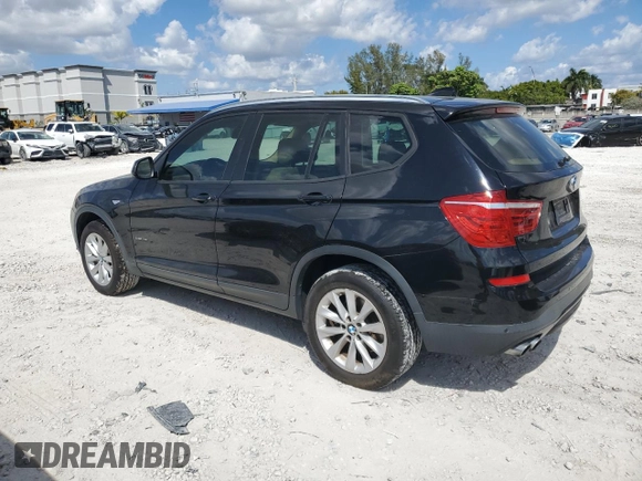 2016 BMW X3 sDrive28i with VIN 5UXWZ7C54G0R31576, listed as a Copart auction lot 50885685 with 94,750 mi miles and Clean Title. Bid and sale history available at DreamBid. Image 2.