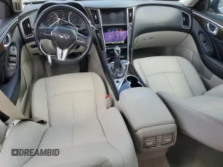 2018 Infiniti Q50 Luxe with VIN JN1EV7AP6JM350922, listed as a Copart auction lot 51506705 with 74,580 mi miles and Salvage Title. Bid and sale history available at DreamBid. Image 8.