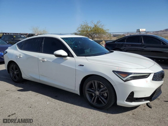 2023 Acura Integra w/A-Spec Technology Package with VIN 19UDE4H62PA017729, listed as a Copart auction lot 71609764 with 25,271 mi miles and Salvage Title. Bid and sale history available at carsss.com. Image 4.