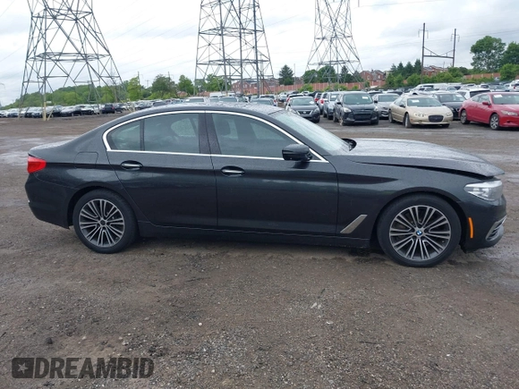 2018 BMW 5 Series 540i xDrive with VIN WBAJE7C59JWC55346, listed as a IAAI auction lot 42300109 with 107,868 mi miles and . Bid and sale history available at DreamBid. Image 14.