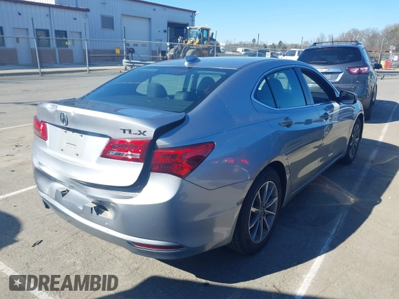 2018 Acura TLX w/Technology Pkg with VIN 19UUB1F56JA003499, listed as a IAAI auction lot 41810524 with 56,224 mi miles. Bid and sale history available at carsss.com. Image 4.