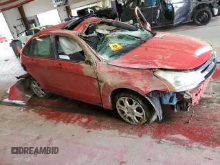 2008 Ford Focus SE with VIN 1FAHP35N88W150988, listed as a Copart auction lot 55142395 with Not Provided miles and Salvage Title. Bid and sale history available at DreamBid. Image 4.
