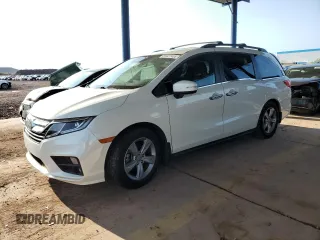 2019 Honda Odyssey EX-L z VIN 5FNRL6H75KB062680, wystawiony jako Copart lot #59427405 z przebiegiem 89 732 mil mil oraz Szkoda całkowita • Salvage title. Historia ofert i sprzedaży dostępna na DreamBid. Obrazek 1.