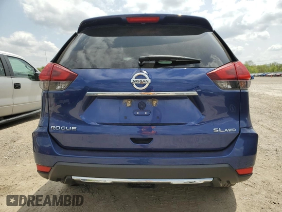 2018 Nissan Rogue SV with VIN 5N1AT2MV9JC734435, listed as a Copart auction lot 54793815 with 227,028 mi miles and Clean Title. Bid and sale history available at carsss.com. Image 6.