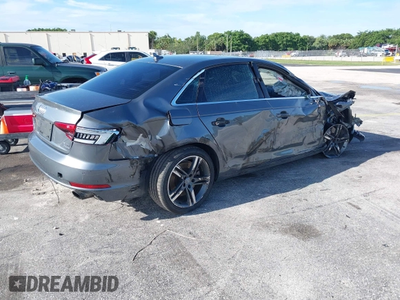 2017 Audi A4 Premium Plus with VIN WAUENAF4XHN038242, listed as a IAAI auction lot 42630736 with 128,823 mi miles and . Bid and sale history available at DreamBid. Image 4.