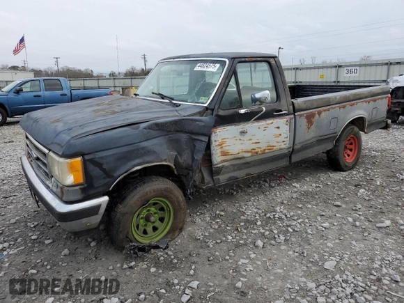 1989 Ford F-150 with VIN 1FTDF15Y5KNB19897, listed as a Copart auction lot 44824575 with 89,595 mi miles and Salvage Title. Bid and sale history available at carsss.com. Image 1.