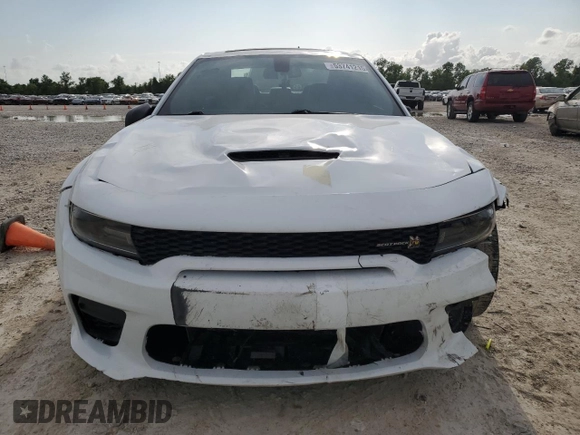 2023 Dodge Charger Scat Pack Widebody with VIN 2C3CDXGJ8PH506369, listed as a Copart auction lot 53741215 with 15,500 mi miles and Salvage Title. Bid and sale history available at carsss.com. Image 5.