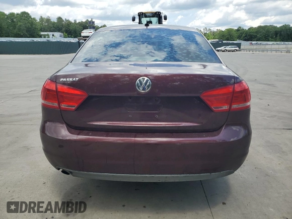 2013 Volkswagen Passat S with VIN 1VWAP7A35DC032218, listed as a Copart auction lot 56232645 with 222,722 mi miles and Salvage title. Bid and sale history available at DreamBid. Image 6.