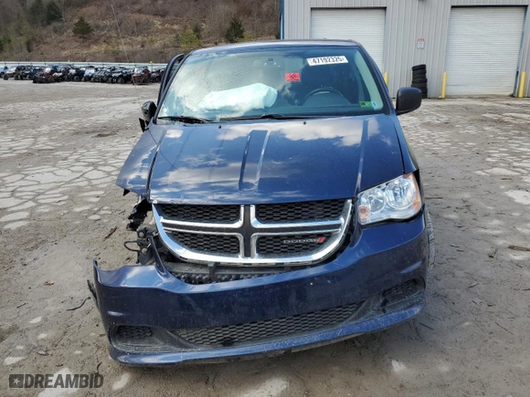 2017 Dodge Grand Caravan SE with VIN 2C4RDGBG8HR682867, listed as a Copart auction lot 47192325 with 107,667 mi miles and Salvage Title. Bid and sale history available at carsss.com. Image 5.