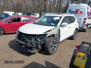 2017 Nissan Rogue SV with VIN 5N1AT2MV5HC873598, listed as a IAAI auction lot 41718074 with 63,467 mi miles. Bid and sale history available at carsss.com. Image 2.