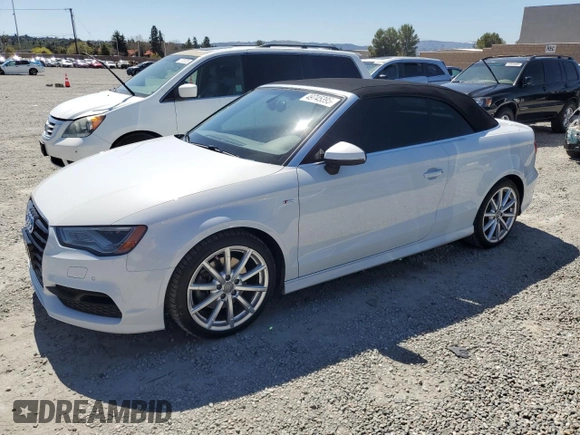 2015 Audi A3 z VIN WAUWFLFF5F1096004, wystawiony jako Copart lot #49745395 z przebiegiem 45 486 mil mil oraz Szkoda całkowita • Salvage title. Historia ofert i sprzedaży dostępna na DreamBid. Obrazek 1.