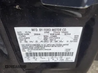 2006 Ford F-150 XLT with VIN 1FTPX04546KC84228, listed as a Copart auction lot 53071305 with Not provided miles and Salvage title. Bid and sale history available at DreamBid. Image 12.