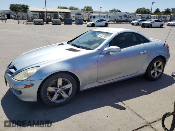 2006 Mercedes-Benz SLK 280 z VIN WDBWK54F36F096937, wystawiony jako Copart lot #60351395 z przebiegiem 114 563 mil mil oraz Szkoda całkowita • Salvage title. Historia ofert i sprzedaży dostępna na DreamBid. Obrazek 1.
