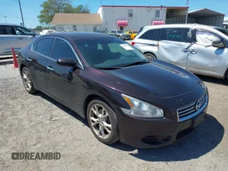 2014 Nissan Maxima S with VIN 1N4AA5AP2EC905992, listed as a IAAI auction lot 41821196 with 104,883 mi miles and . Bid and sale history available at DreamBid. Image 1.