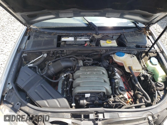 2005 Audi A4 3.2L with VIN WAUDG68E65A508231, listed as a Copart auction lot 63878994 with 0 mi miles and Clean Title. Bid and sale history available at carsss.com. Image 11.