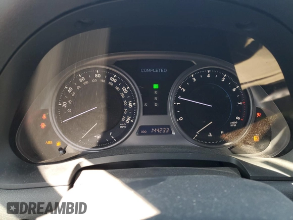 2008 Lexus IS 350 with VIN JTHBE262685018336, listed as a Copart auction lot 52635385 with 144,233 mi miles and Salvage title. Bid and sale history available at DreamBid. Image 9.