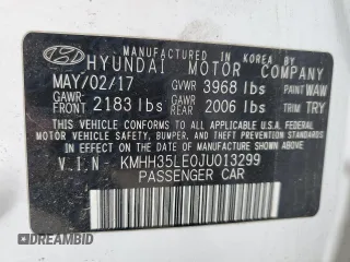 2018 Hyundai Elantra с VIN KMHH35LE0JU013299, выставлен на аукционе Copart как лот 53569925 с пробегом Не указан миль и Чистый • Clean title. История ставок и продаж доступна на DreamBid. Изображение 13.