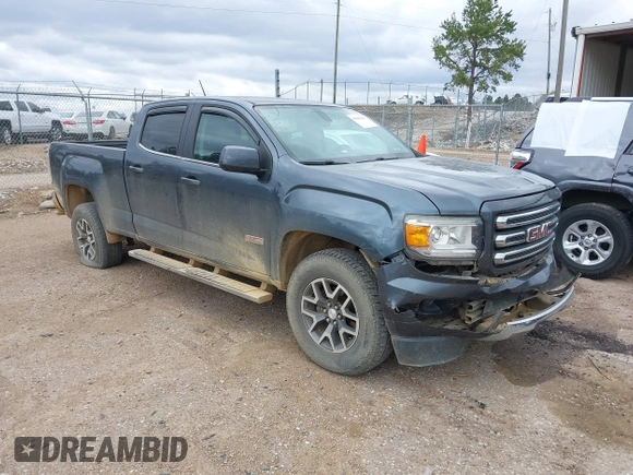 2015 GMC Canyon 2WD SLE with VIN 1GTG5BE36F1120094, listed as a IAAI auction lot 41846184 with 186,500 mi miles and . Bid and sale history available at DreamBid. Image 1.