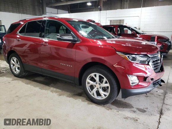 2021 Chevrolet Equinox Premier with VIN 2GNAXXEVXM6151610, listed as a Copart auction lot 60805265 with 14,520 mi miles and Salvage title. Bid and sale history available at DreamBid. Image 4.