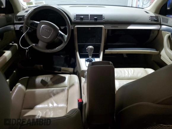 2006 Audi A4 2.0T with VIN WAUDF98E46A176649, listed as a Copart auction lot 73109264 with 0 mi miles and Salvage Title. Bid and sale history available at carsss.com. Image 8.