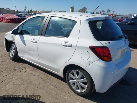 2015 Toyota Yaris L with VIN VNKKTUD34FA051863, listed as a IAAI auction lot 41615246 with 103,728 mi miles. Bid and sale history available at carsss.com. Image 3.