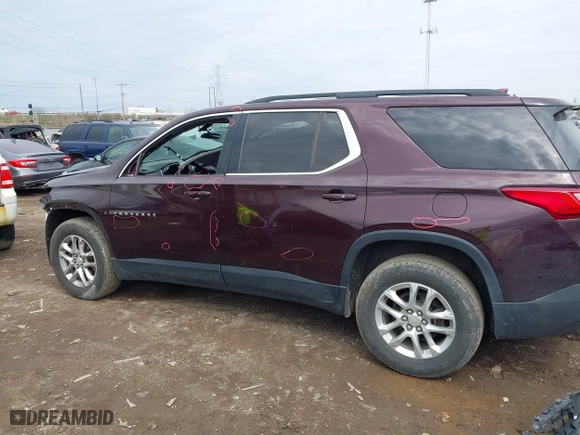 2019 Chevrolet Traverse LT Cloth with VIN 1GNERGKW3KJ155278, listed as a IAAI auction lot 41888103 with 85,575 mi miles. Bid and sale history available at carsss.com. Image 15.