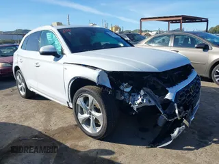 2024 Audi Q5 S line Premium Plus with VIN WA1EAAFY9R2138718, listed as a IAAI auction lot 41526900 with 2,441 mi miles and . Bid and sale history available at DreamBid. Image 1.